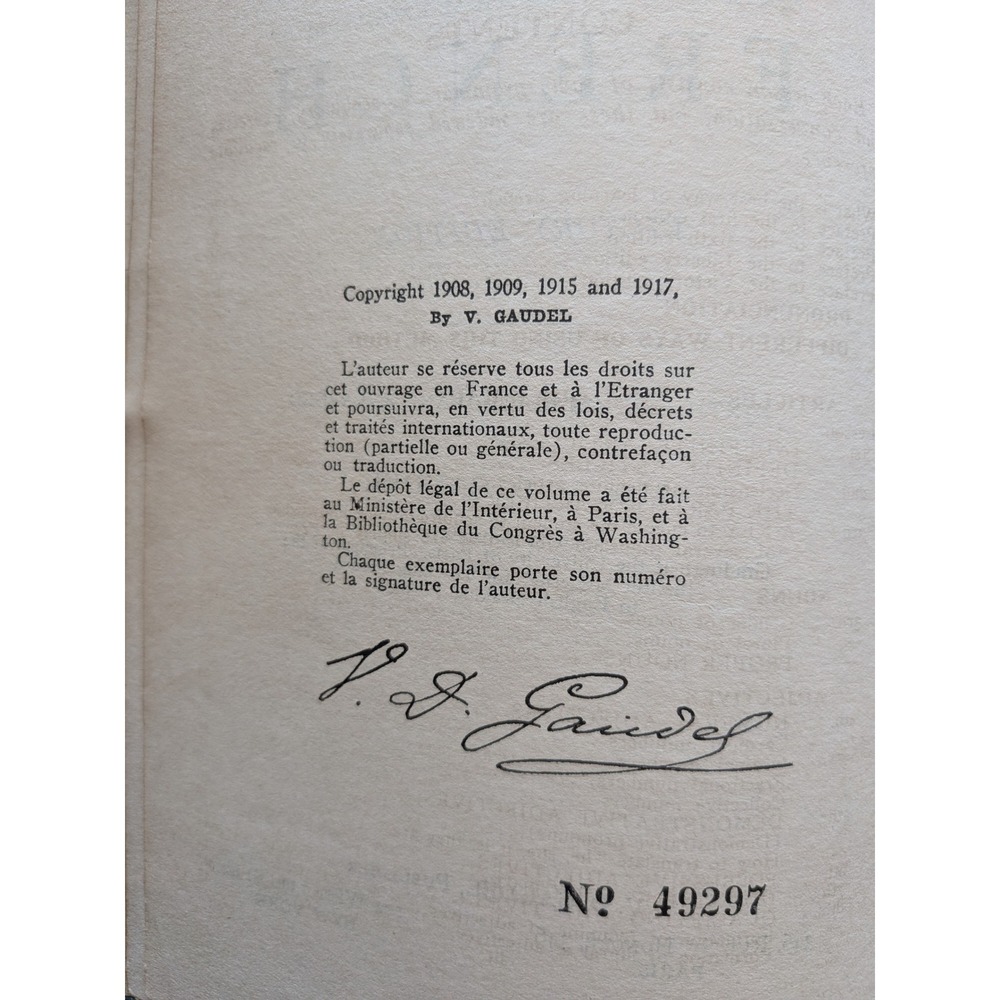 Antique 1917 The Ideal System for Acquiring French Mlle V.D. Gaudel Victory Ed - Picture 3 of 3
